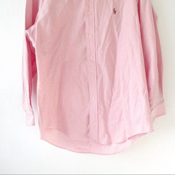 Ralph Lauren pink button down dress shirt casual - Picture 4 of 7